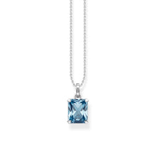 Load image into Gallery viewer, Sterling Silver Thomas Sabo Magic Stone Aqua Necklace 45-50cm