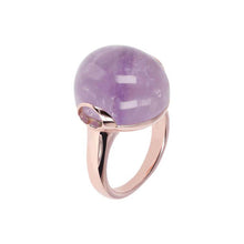 Load image into Gallery viewer, Bronzallure Rose Gold Plated Alba Lavander Amethyst Ring - No Resize