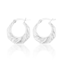 Load image into Gallery viewer, Sterling Silver Creole Hoop Earrings