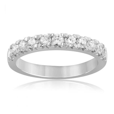 Luminesce Lab Grown 1 Carat Diamond Eternity Ring in Sterling Silver