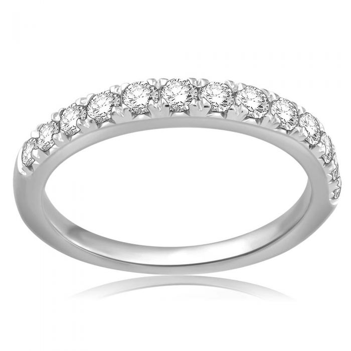 Luminesce Lab Grown Diamond 1/2 Carat Silver Eternity Ring