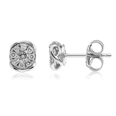 Luminesce Lab Grown Diamond 1/2 Carat Silver Studs