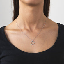 Load image into Gallery viewer, Luminesce Lab Grown Diamond 1/2 Carat Silver Heart Pendant on 45cm Chain