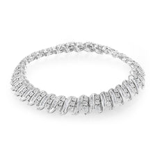 Load image into Gallery viewer, Sterling Silver 2 Carat Diamond 19.5cm  Bracelet
