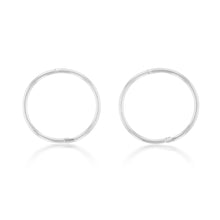 Load image into Gallery viewer, Sterling Silver Plain 16mm Sleeper Earrings