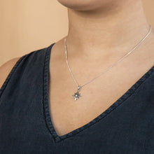 Load image into Gallery viewer, Sterling Silver Cubic Zirconia Star Pendant