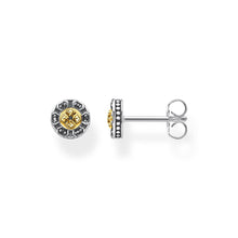 Load image into Gallery viewer, Thomas Sabo Sterling Silver Oas Kingdom Round Cross Stud Earrings