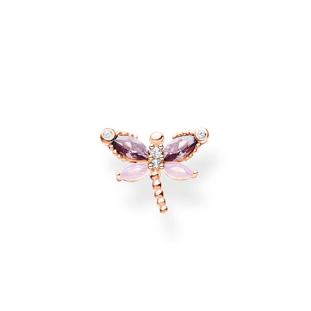 Thomas Sabo Rose Gold Plated Sterling Silver Dragonfly Single Stud *1 Earring Only*