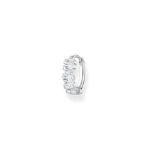 Load image into Gallery viewer, Thomas Sabo Sterling Silver Dancing Cubic Zirconia  Hoop Earring * 1 Earring Only*