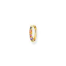 Load image into Gallery viewer, Thomas Sabo Gold Plated Sterling Silver Dancing Colour Hoop Earring * 1 Earring Only*