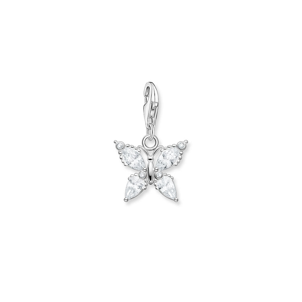 Thomas Sabo Sterling Silver Cubic Zirconia Butterfly Pendant