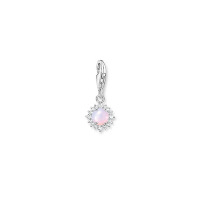 Thomas Sabo Sterling Silver Opal Opaque Colour Rose Pendant