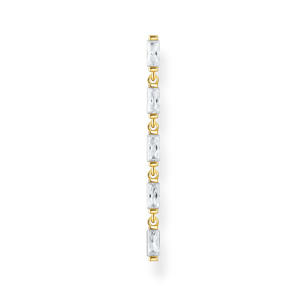 Thomas Sabo Gold Plated Sterling Silver Dancing CZ Single Earrings