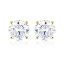 Load image into Gallery viewer, Georgini Gold Plated Sterling Silver 9mm Round Stud Earrings