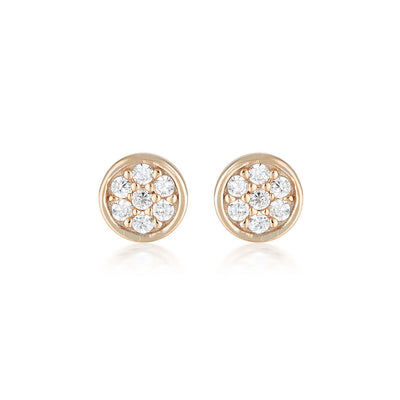 Georgini Rose Gold Plated Dotti Stud Earring