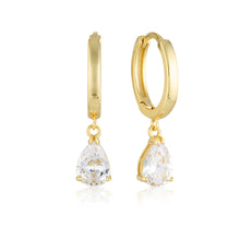Load image into Gallery viewer, Georgini Sterling Silver Gold Plated Pia Hoop Earrings