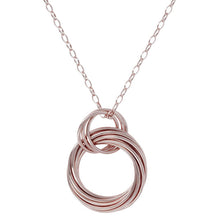 Load image into Gallery viewer, Bronzallure Purezza Rose Gold Plated Multicircle 91.4cm Pendant On Chain