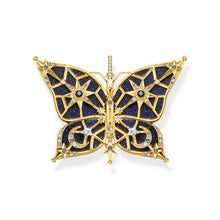 Load image into Gallery viewer, Thomas Sabo Sterling Silver Yellow Gold Plated Magic Stars Blue Butterly Pendant