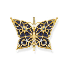 Load image into Gallery viewer, Thomas Sabo Sterling Silver Yellow Gold Plated Magic Stars Blue Butterly Pendant