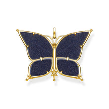 Load image into Gallery viewer, Thomas Sabo Sterling Silver Yellow Gold Plated Magic Stars Blue Butterly Pendant