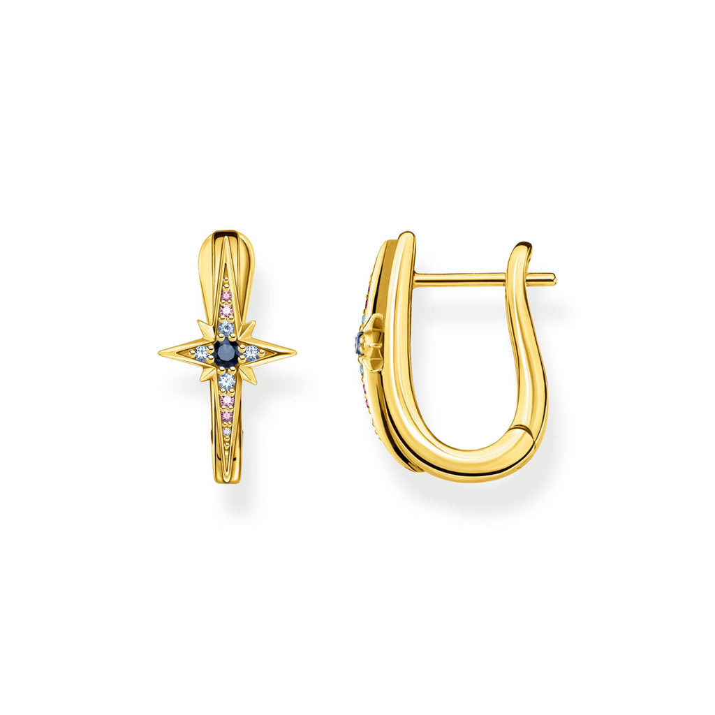 Thomas Sabo Magic Stars Gold Plated Sterling Silver Creole Earrings