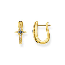 Load image into Gallery viewer, Thomas Sabo Magic Stars Gold Plated Sterling Silver Creole Earrings