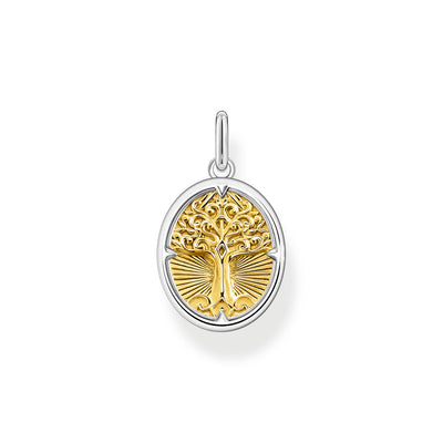 Thomas Sabo Sterling Silver Tree Of Love Oval Pendant