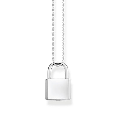 Thomas Sabo Engrav Sterling Silver Padlock on 40-45cm Chain