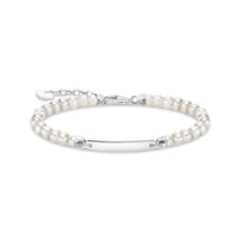 Load image into Gallery viewer, Thomas Sabo Engrav Sterling Silver Fresh Water Pearl 16-19cm Bracelet
