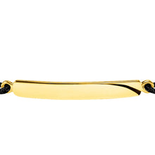 Load image into Gallery viewer, Thomas Sabo Engrav Gold Plated Sterling Silver Black With Plate 16-27cm Bracelet