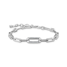 Load image into Gallery viewer, Thomas Sabo Heritage Sterling Silver Cubic Zirconia On Anchor 16-19 Bracelet