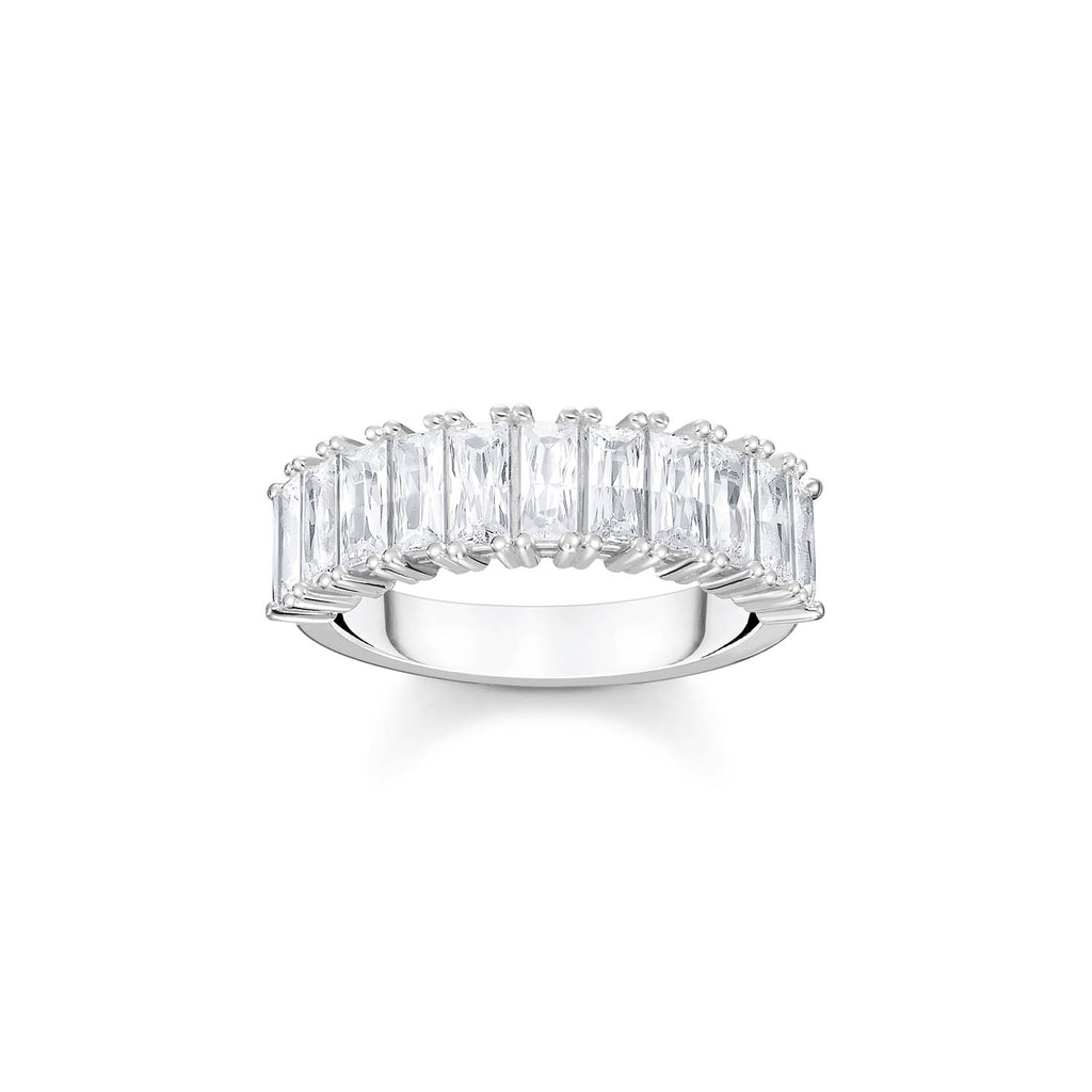 Thomas Sabo Heritage Sterling Silver Baguette Cut CZ Ring