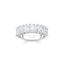 Load image into Gallery viewer, Thomas Sabo Heritage Sterling Silver Baguette Cut CZ Ring