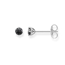 Load image into Gallery viewer, Thomas Sabo Sterling Silver Black CZ Claw Stud Earrings