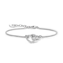 Load image into Gallery viewer, Thomas Sabo Sterling Silver Togather Heart CZ 16-19cm Bracelet