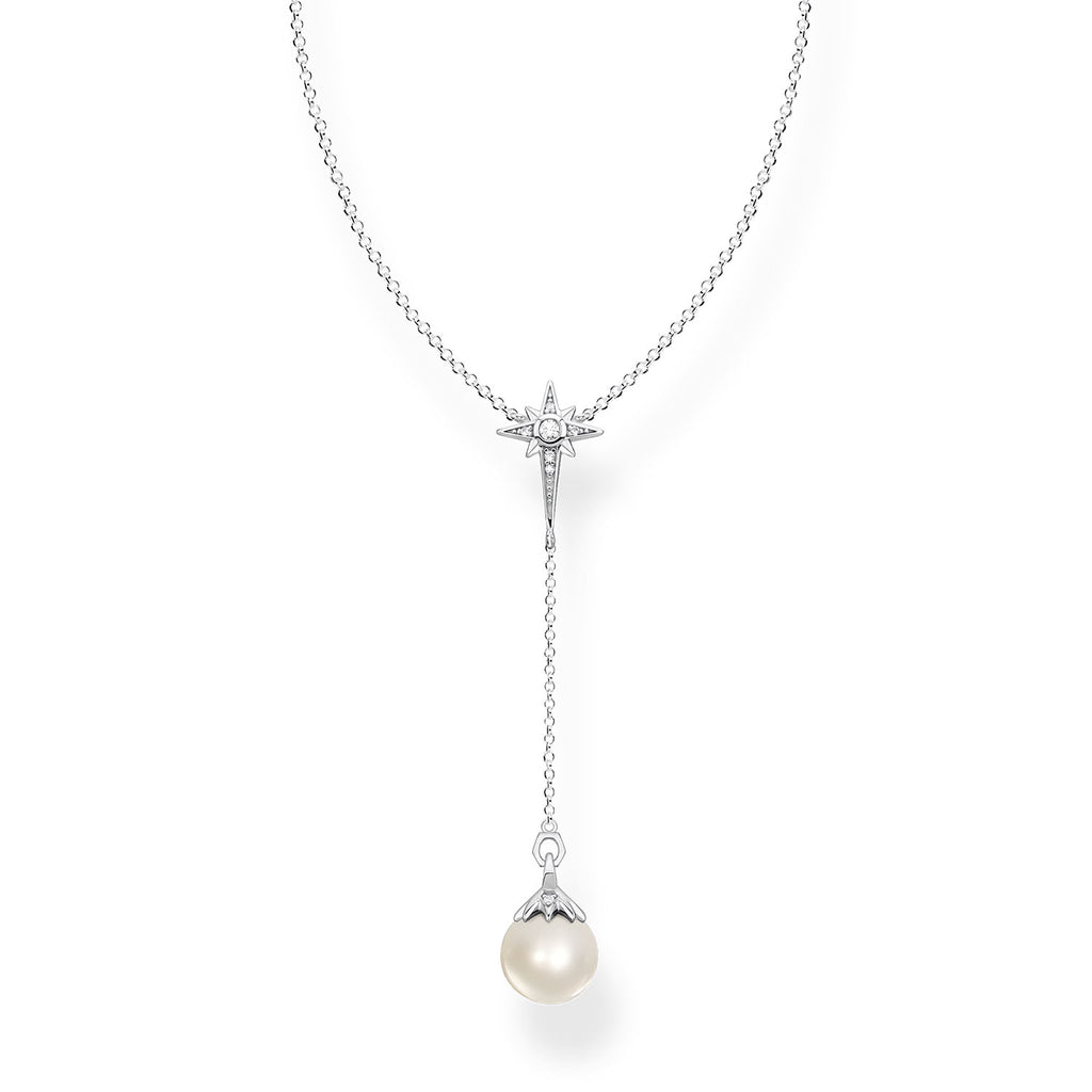 Thomas Sabo Magic Garden Sterling Silver Fresh Water Pearl 40-45cm Y Chain