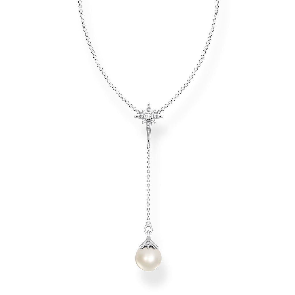 Thomas Sabo Magic Garden Sterling Silver Fresh Water Pearl 40-45cm Y Chain