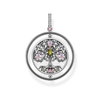 Thomas Sabo Sterling Silver Tree Of Love Rotating Pendant