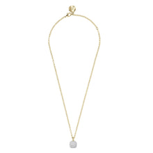 Load image into Gallery viewer, Bronzallure Gold Plated Sterling Silver CZ Square Pendant on 41cm Chain