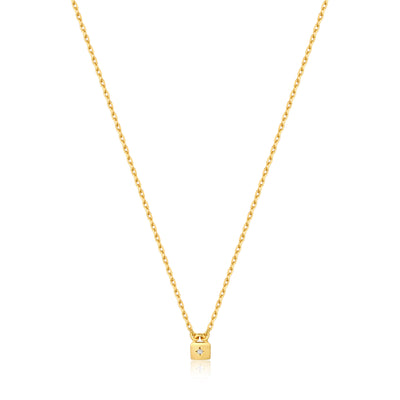 Ania Haie Gold Plated Sterling Silver Under Lock &Key Padlock Chain