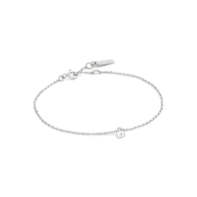 Ania Haie Sterling Silver Under Lock & Key Padlock Bracelet