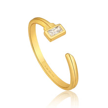 Load image into Gallery viewer, Ania Haie Gold Plated Sterling Silver Under Lock &amp; Key Adjustable Ring