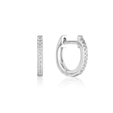 Load image into Gallery viewer, Georgini Noel Nights Sterling Silver Shine Hoop Earrings