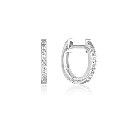 Georgini Noel Nights Sterling Silver Shine Hoop Earrings