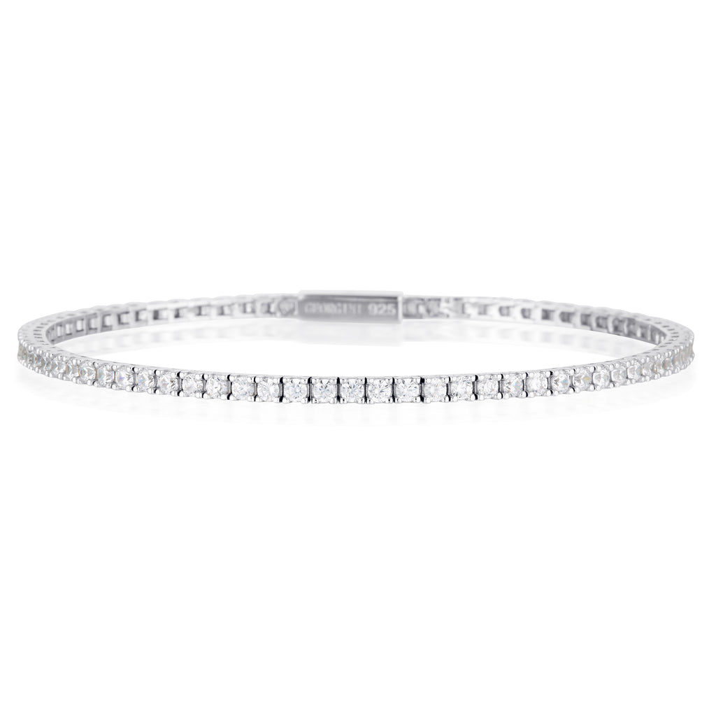 Georgini Sterling Silver Selena 2mm Tennis Bracelet