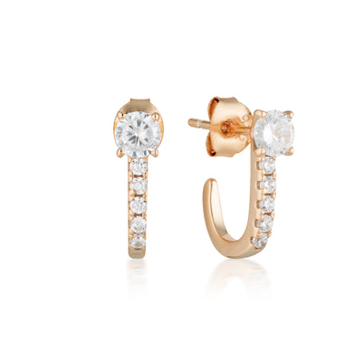 Georgini Rose Gold Plated Isla Stud Earrings