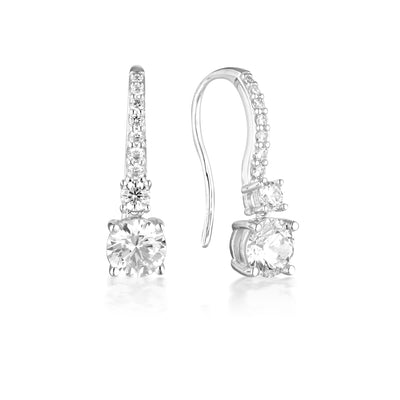 Georgini Iconic Bridal Sterling Silver Daphne Drop Earrings