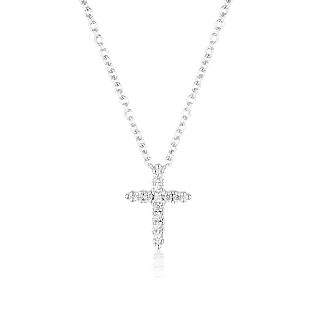 Georgini Rock Star Sterling Silver Cross Pendant On Chain