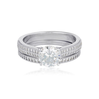 Georgini Sterling Silver Princess 2 Ring Set