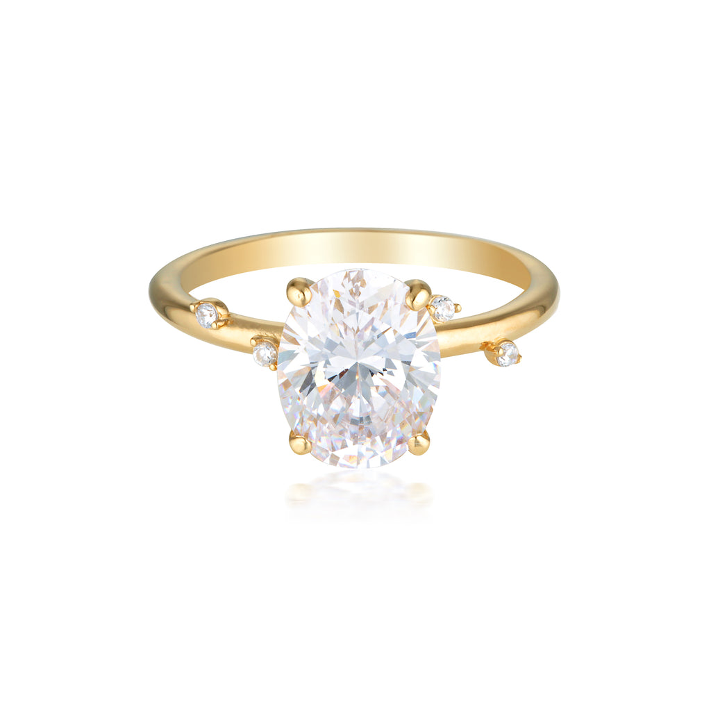 Georgini Aurora Gold Plated Sterling Silver Southern Lights Ring